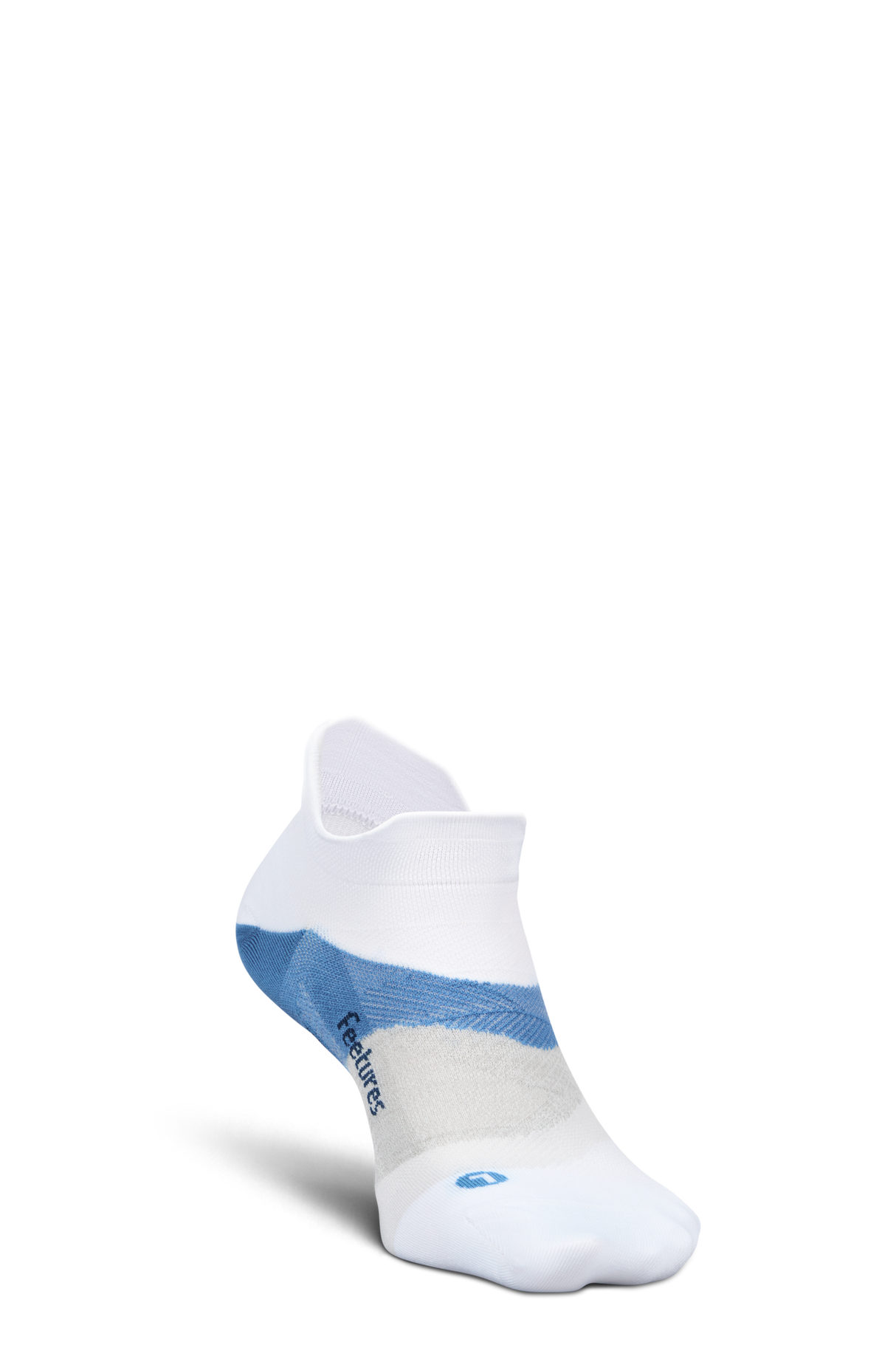Feetures Active Elite Ultra Light Cushion No Show Tab - White Tide