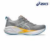 Buy ASICS Men Novablast 5 Wide - Gravel / White for running in Singapore - Running Lab SG