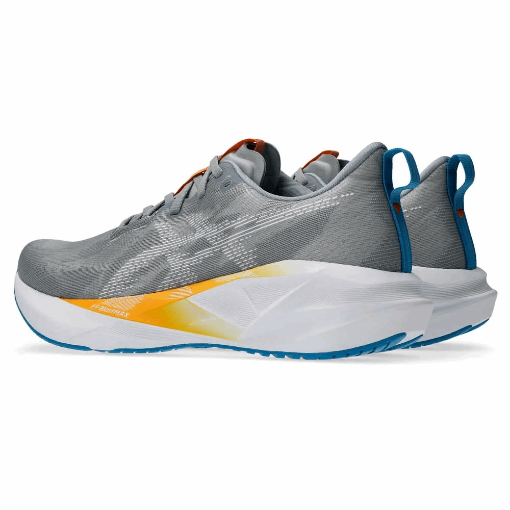Buy ASICS Men Novablast 5 Wide - Gravel / White for running in Singapore - Running Lab SG