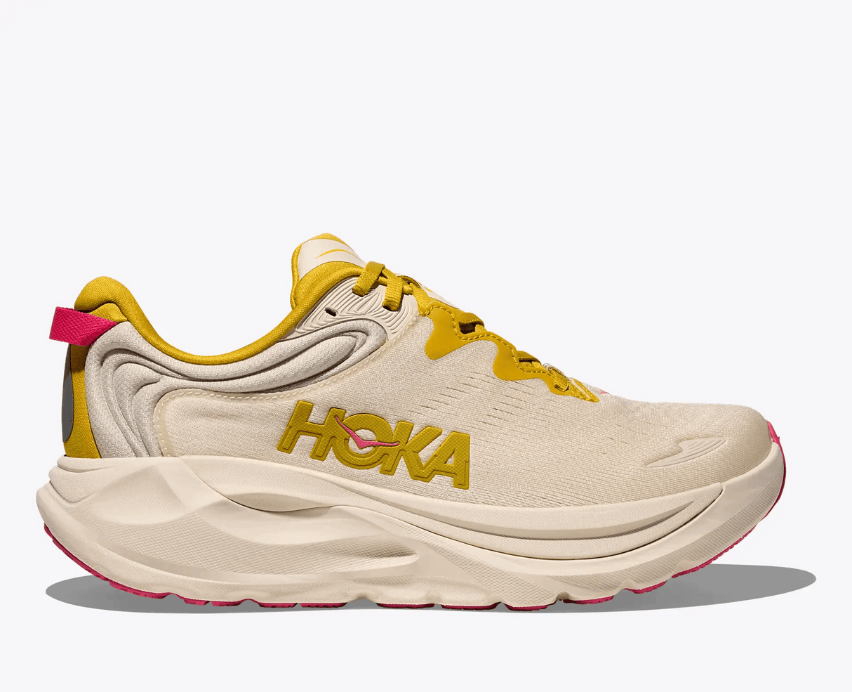 Buy HOKA Women Gaviota 6 Wide - Birch / Yellow Gold for running in Singapore - Running Lab SG