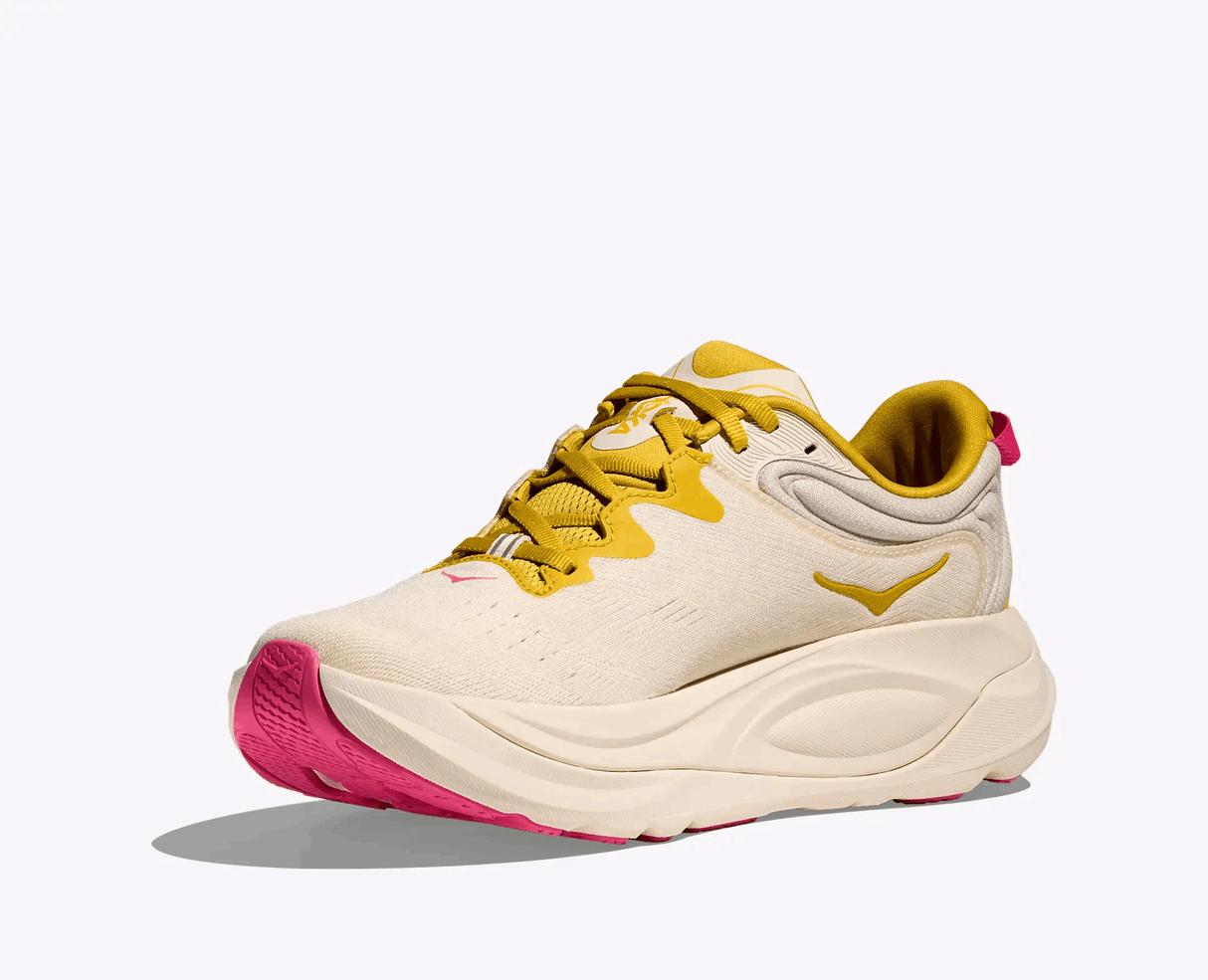 Buy HOKA Women Gaviota 6 Wide - Birch / Yellow Gold for running in Singapore - Running Lab SG