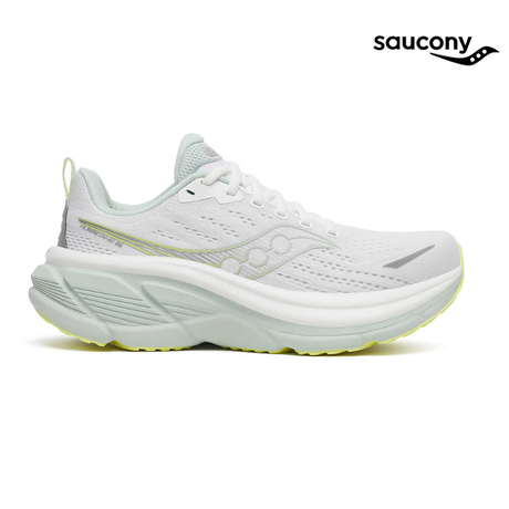 Buy Saucony Women Hurricane 25 Wide - White / Mist for running in Singapore - Running Lab SG