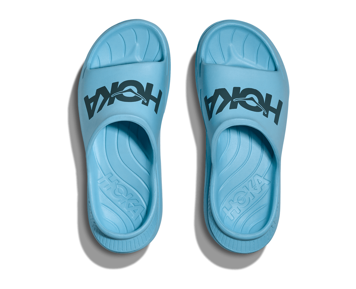 Buy HOKA Unisex Ora Athletic Slide - Soaring Blue / Faded Navy for running in Singapore - Running Lab SG