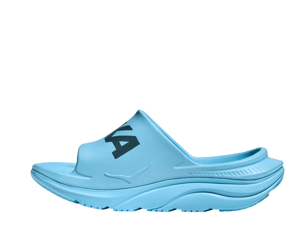 Buy HOKA Unisex Ora Athletic Slide - Soaring Blue / Faded Navy for running in Singapore - Running Lab SG