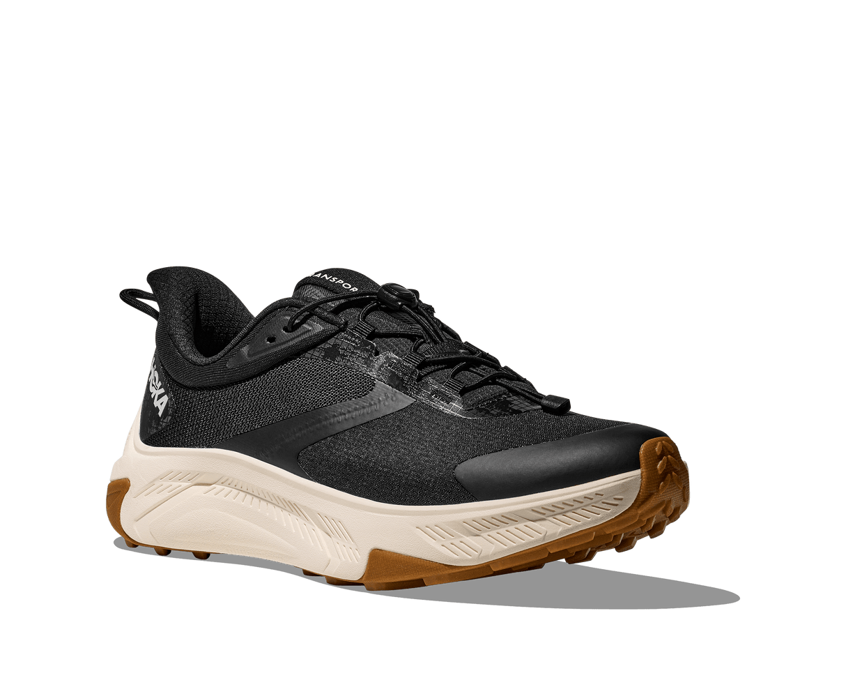 Buy HOKA Men Transport 2 Wide - Black / Alabaster for running in Singapore - Running Lab SG