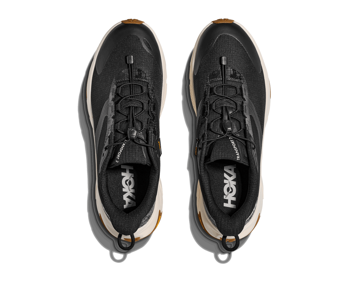 Buy HOKA Men Transport 2 Wide - Black / Alabaster for running in Singapore - Running Lab SG