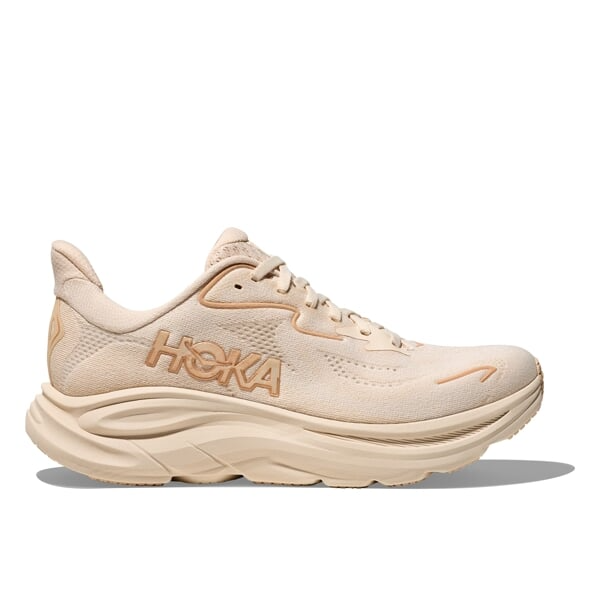 Buy HOKA Women Clifton 10 Wide - Vanilla / Birch for running in Singapore - Running Lab SG