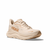 Buy HOKA Women Clifton 10 Wide - Vanilla / Birch for running in Singapore - Running Lab SG