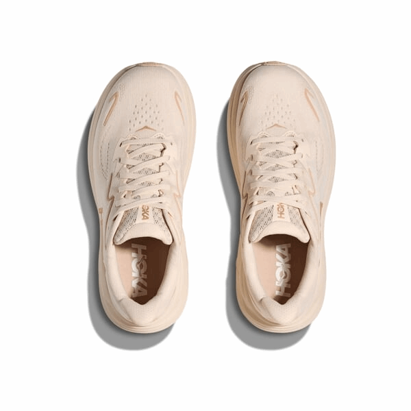 Buy HOKA Women Clifton 10 Wide - Vanilla / Birch for running in Singapore - Running Lab SG