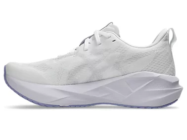 Buy ASICS Women Novablast 5 Wide - White / Lilac Hint for running in Singapore - Running Lab SG