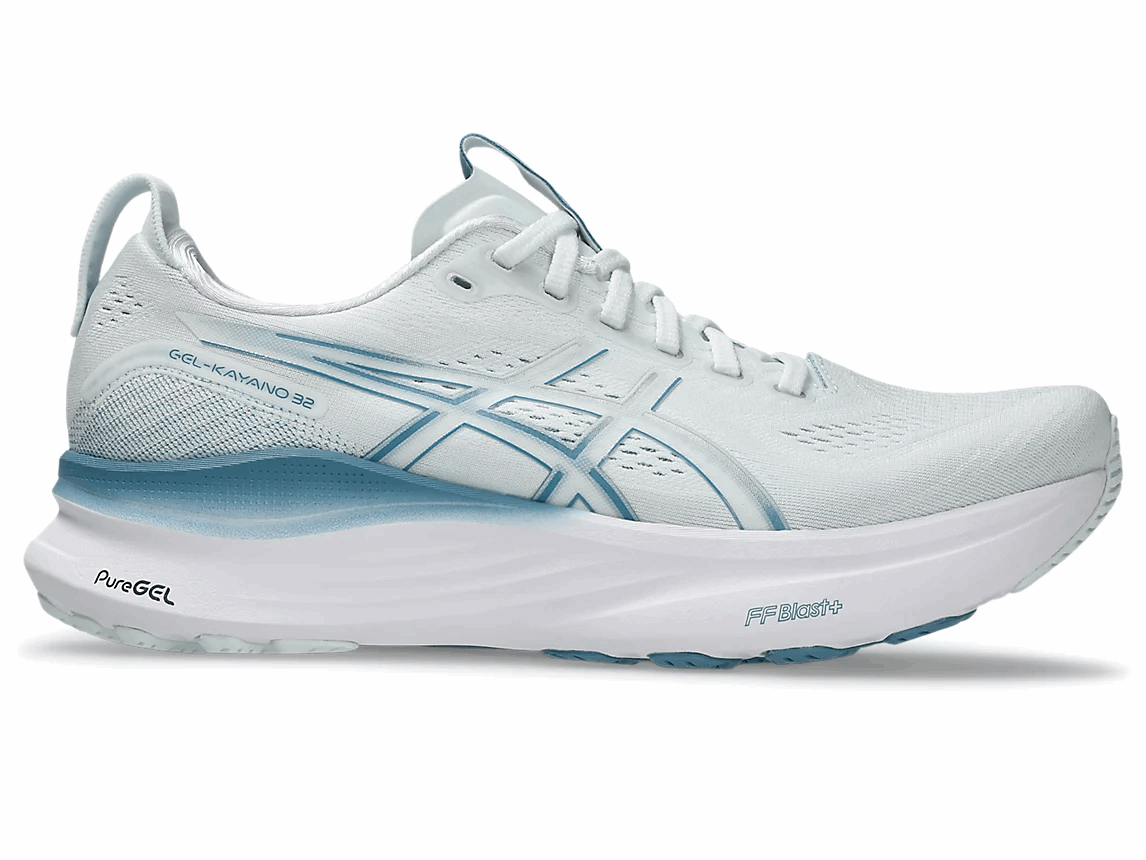 Buy ASICS Men Gel-Kayano 32 Wide - Arctic Blue / Pure Silver for running in Singapore - Running Lab SG