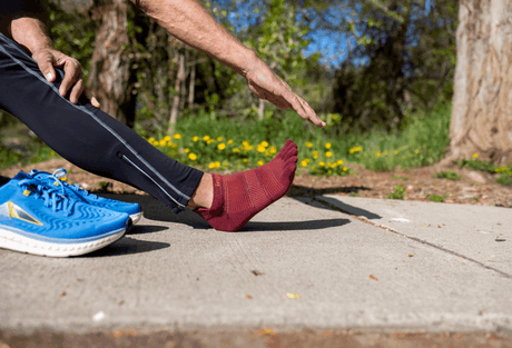 Buy Injinji Run Lightweight No-Show Coolmax - Mahogany for running in Singapore - Running Lab SG