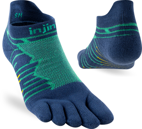 Buy Injinji Ultra Run Midweight No-Show Coolmax - Poseidon for running in Singapore - Running Lab SG