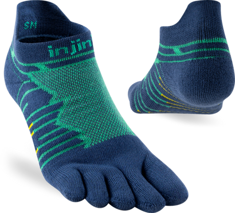 Buy Injinji Ultra Run Midweight No-Show Coolmax - Poseidon for running in Singapore - Running Lab SG