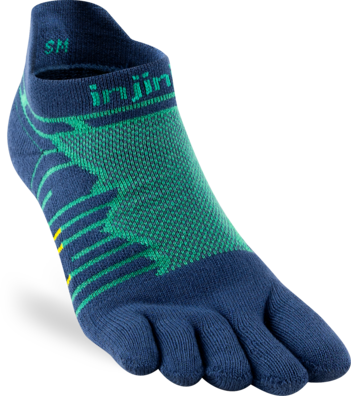 Buy Injinji Ultra Run Midweight No-Show Coolmax - Poseidon for running in Singapore - Running Lab SG
