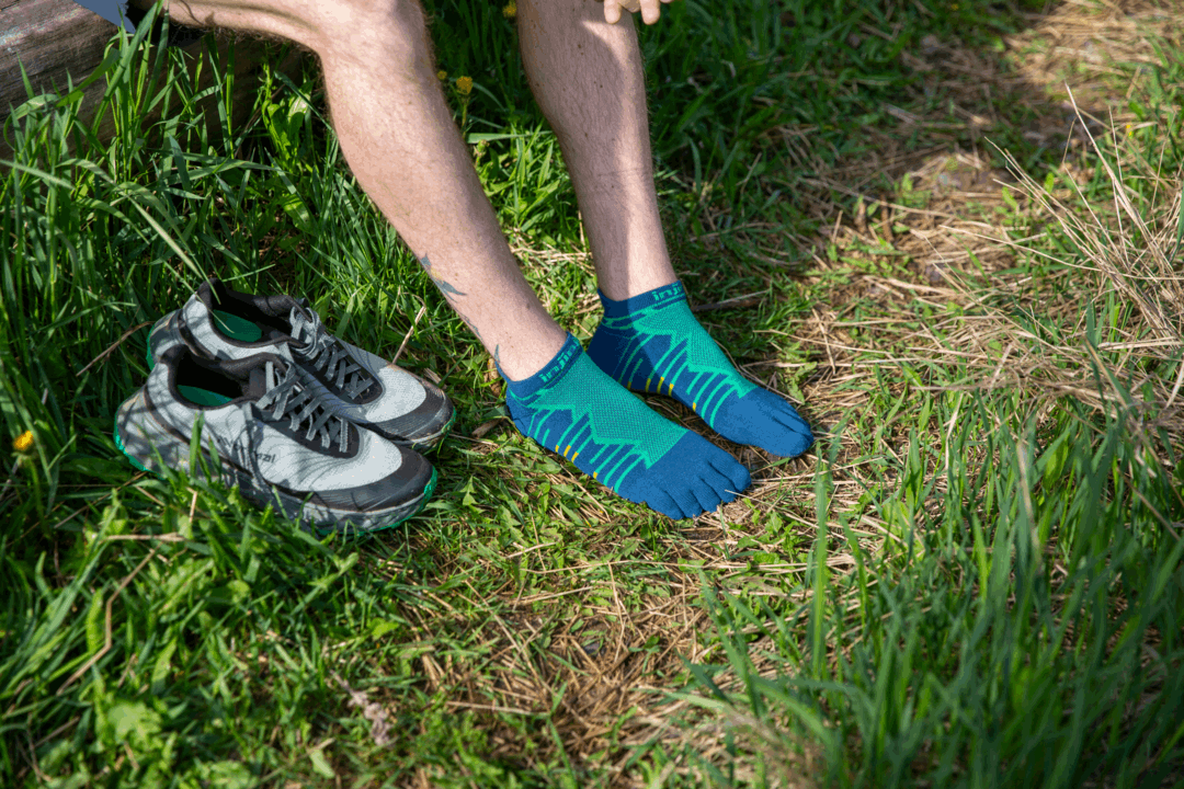 Buy Injinji Ultra Run Midweight No-Show Coolmax - Poseidon for running in Singapore - Running Lab SG