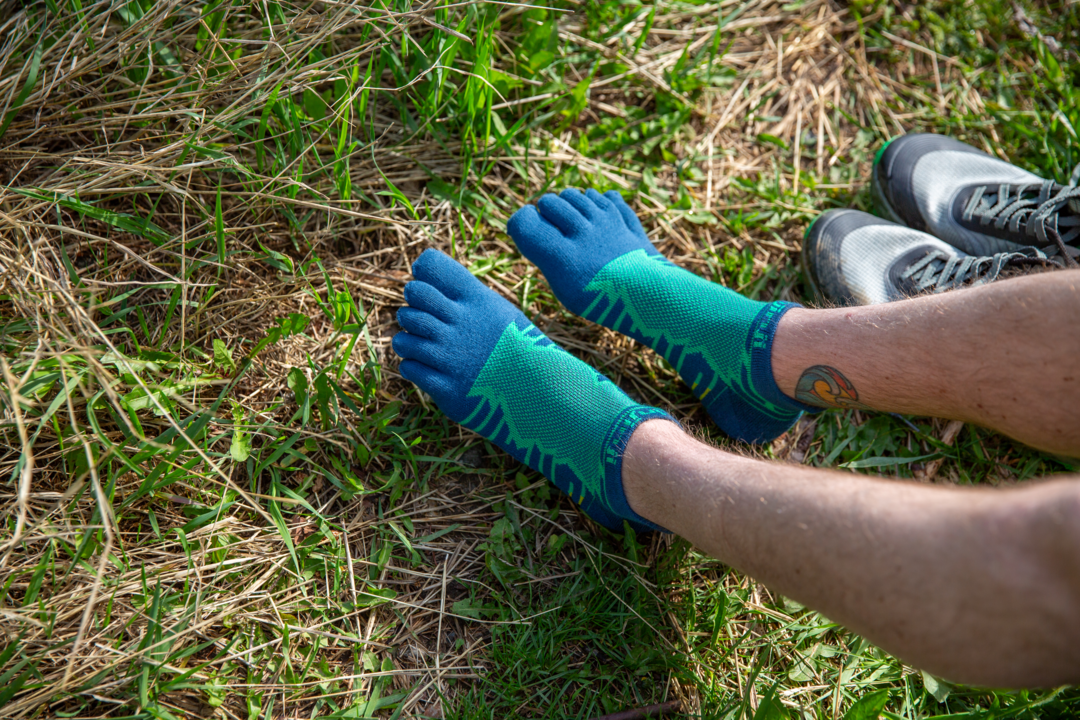 Buy Injinji Ultra Run Midweight No-Show Coolmax - Poseidon for running in Singapore - Running Lab SG