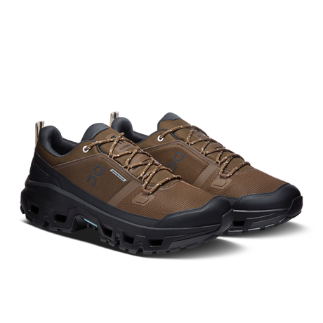 Buy On Men Cloudrock Low Waterproof - Earth / Black for running in Singapore - Running Lab SG