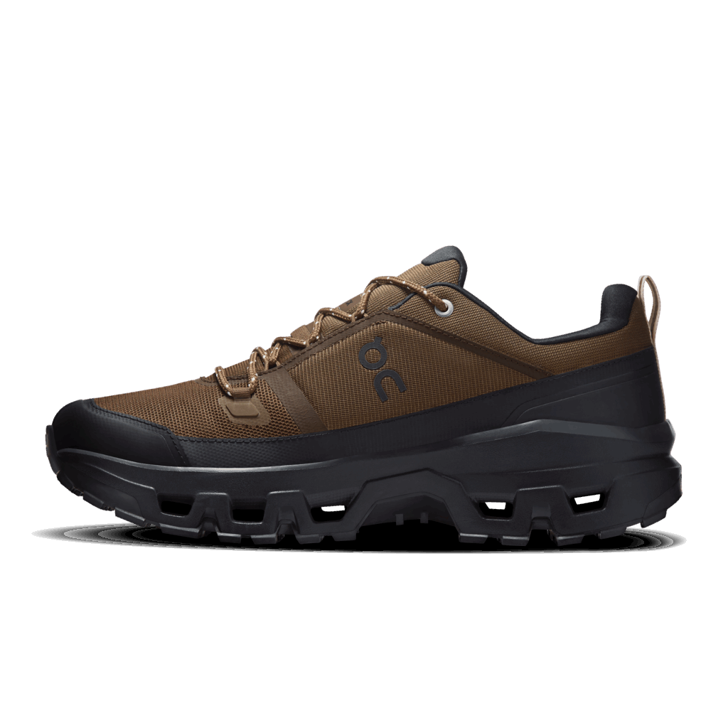 Buy On Men Cloudrock Low Waterproof - Earth / Black for running in Singapore - Running Lab SG