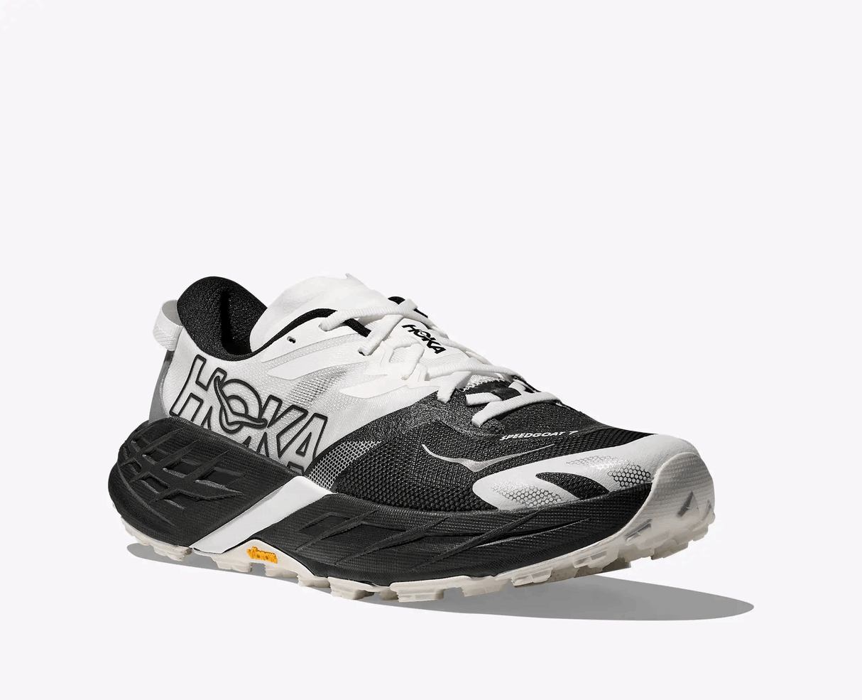 Buy HOKA Men Speedgoat 7 Wide - Black / White for running in Singapore - Running Lab SG