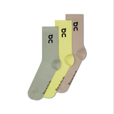 Buy On Unisex Logo Sock High 3-Pack - Lemonade / Tin for running in Singapore - Running Lab SG