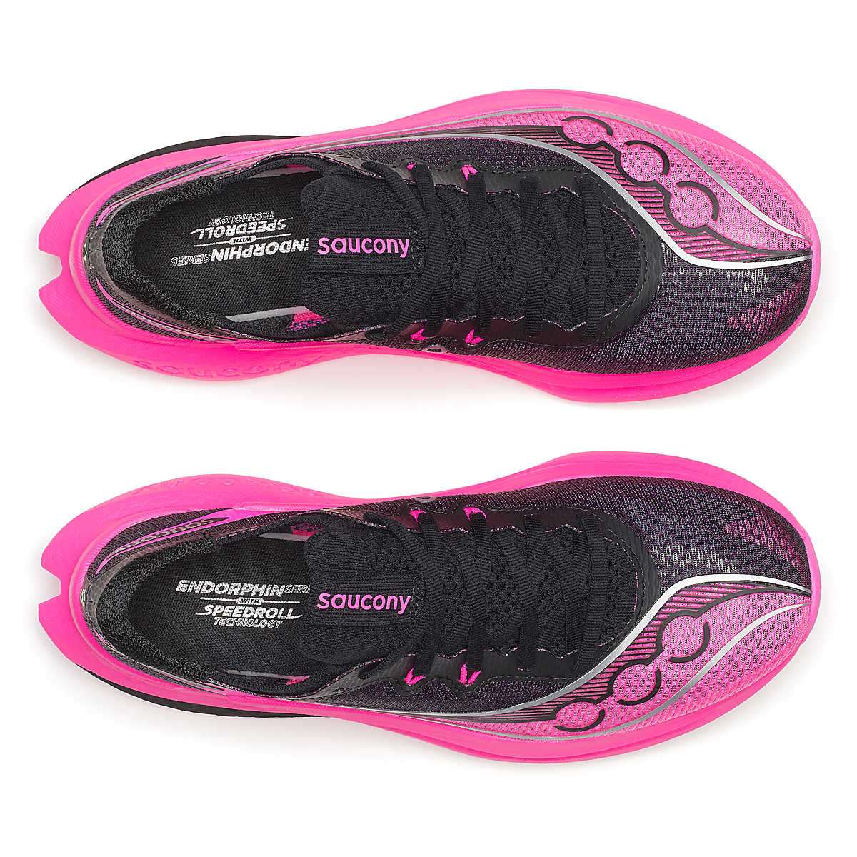 Saucony Women Endorphin Pro 5 - Black / Shock – Running Lab Singapore