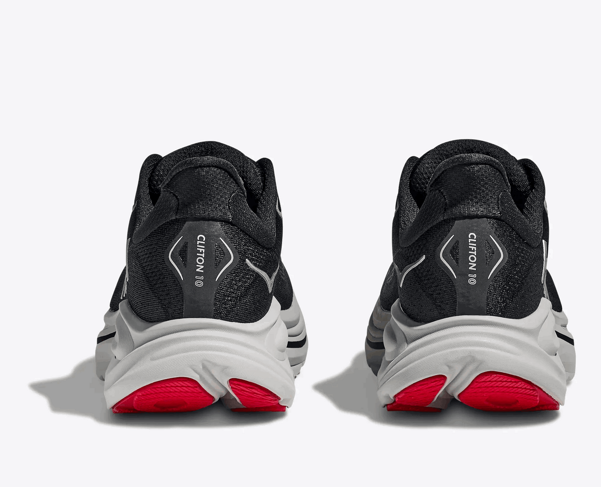 Buy HOKA Men Clifton 10 Wide - Black / Silver for running in Singapore - Running Lab SG