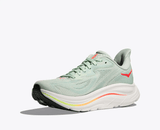 Buy HOKA Women Clifton 10 - Sea Glass / Neon Flame for running in Singapore - Running Lab SG
