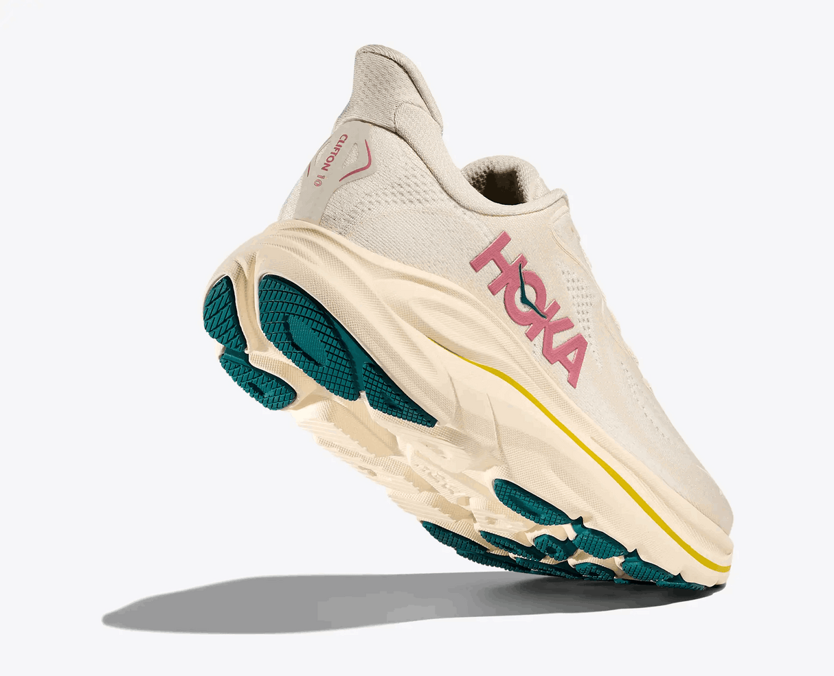 Buy HOKA Women Clifton 10 Wide - Birch / Alabaster for running in Singapore - Running Lab SG