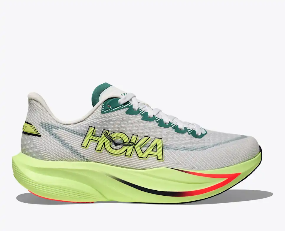 Buy HOKA Men Mach 7 Wide - Frost / Neon Yuzu for running in Singapore - Running Lab SG