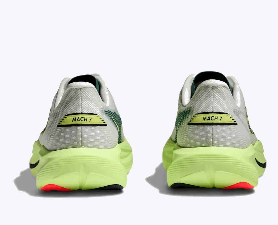 Buy HOKA Men Mach 7 Wide - Frost / Neon Yuzu for running in Singapore - Running Lab SG