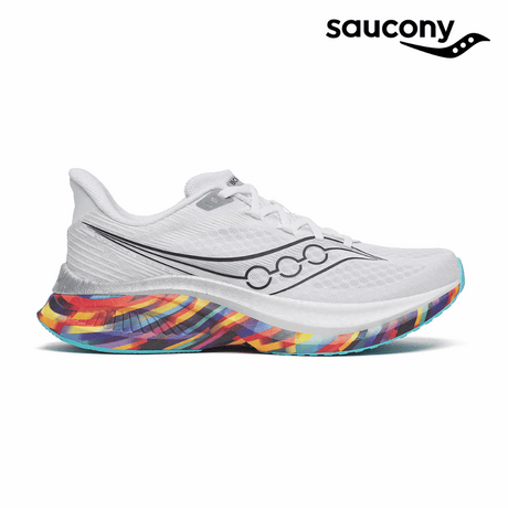 Buy Saucony Men Endorphin Speed 5 Boston - White / Multi for running in Singapore - Running Lab SG