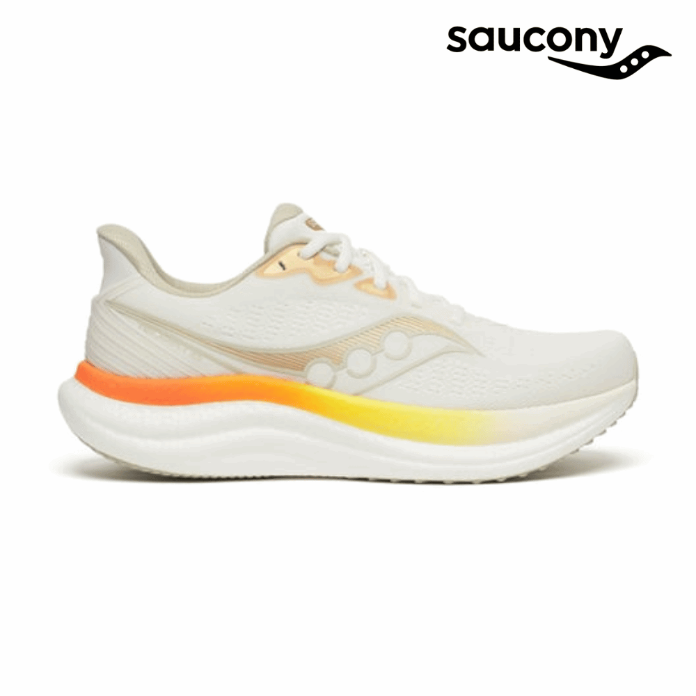 Buy Saucony Men Triumph 23 - Ivory / Fire for running in Singapore - Running Lab SG