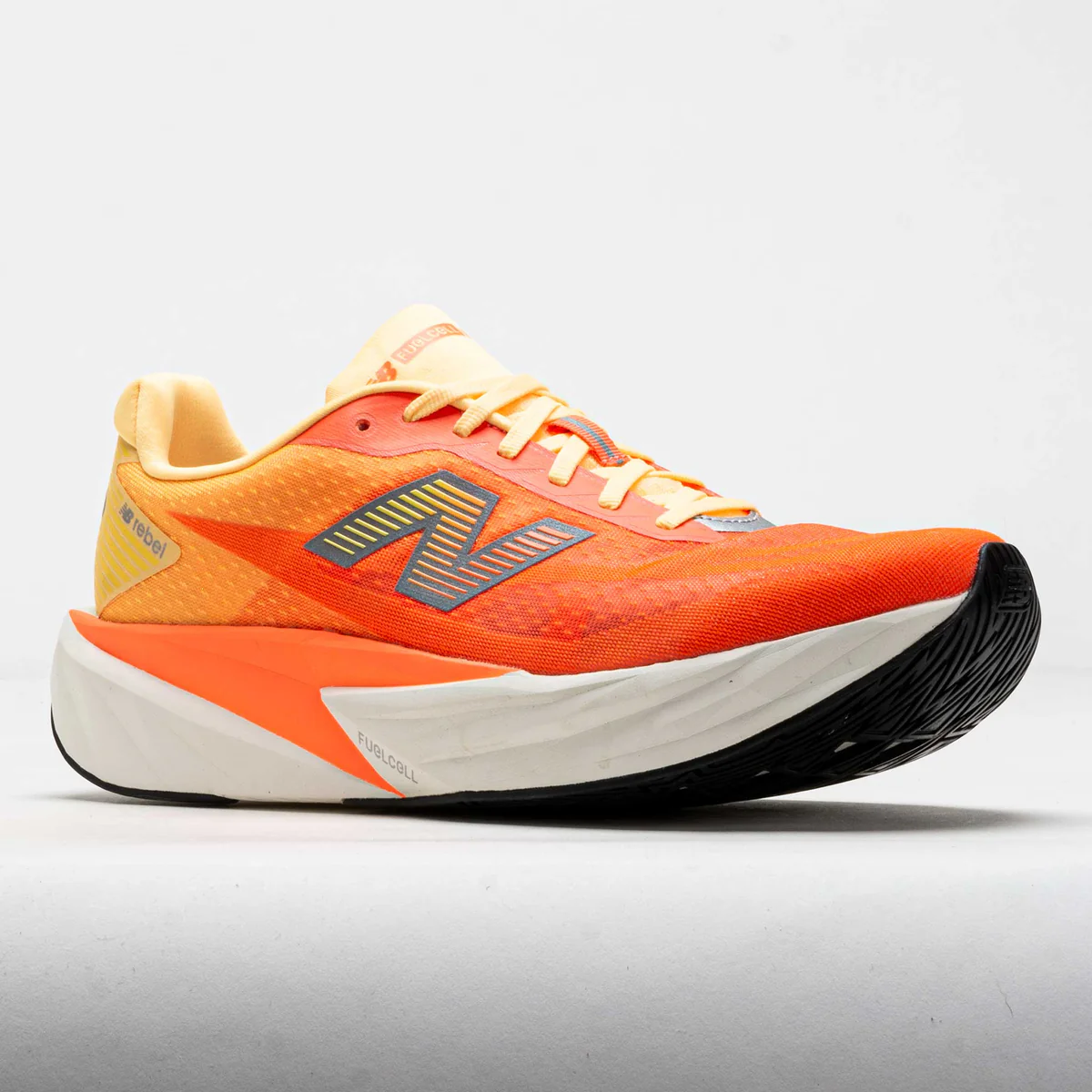 Buy New Balance Men FuelCell Rebel V5 - Tangerine Heat / Silver Metallic for running in Singapore - Running Lab SG