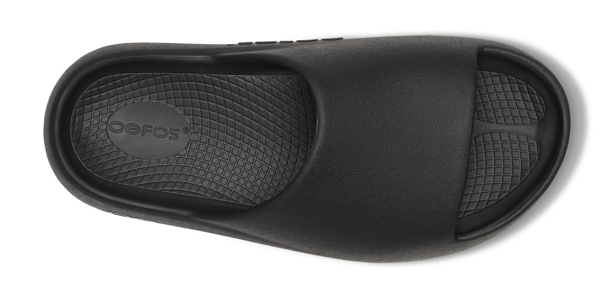OOFOS Unisex OOahh Plus - Black – Running Lab Singapore