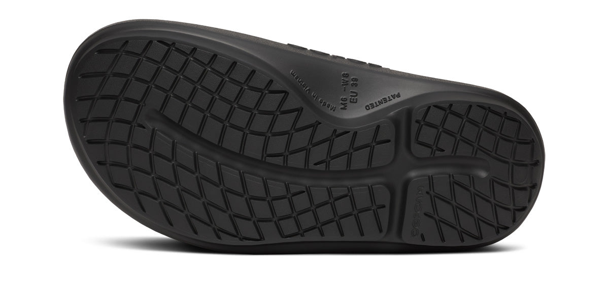 OOFOS Unisex OOahh Plus - Black – Running Lab Singapore