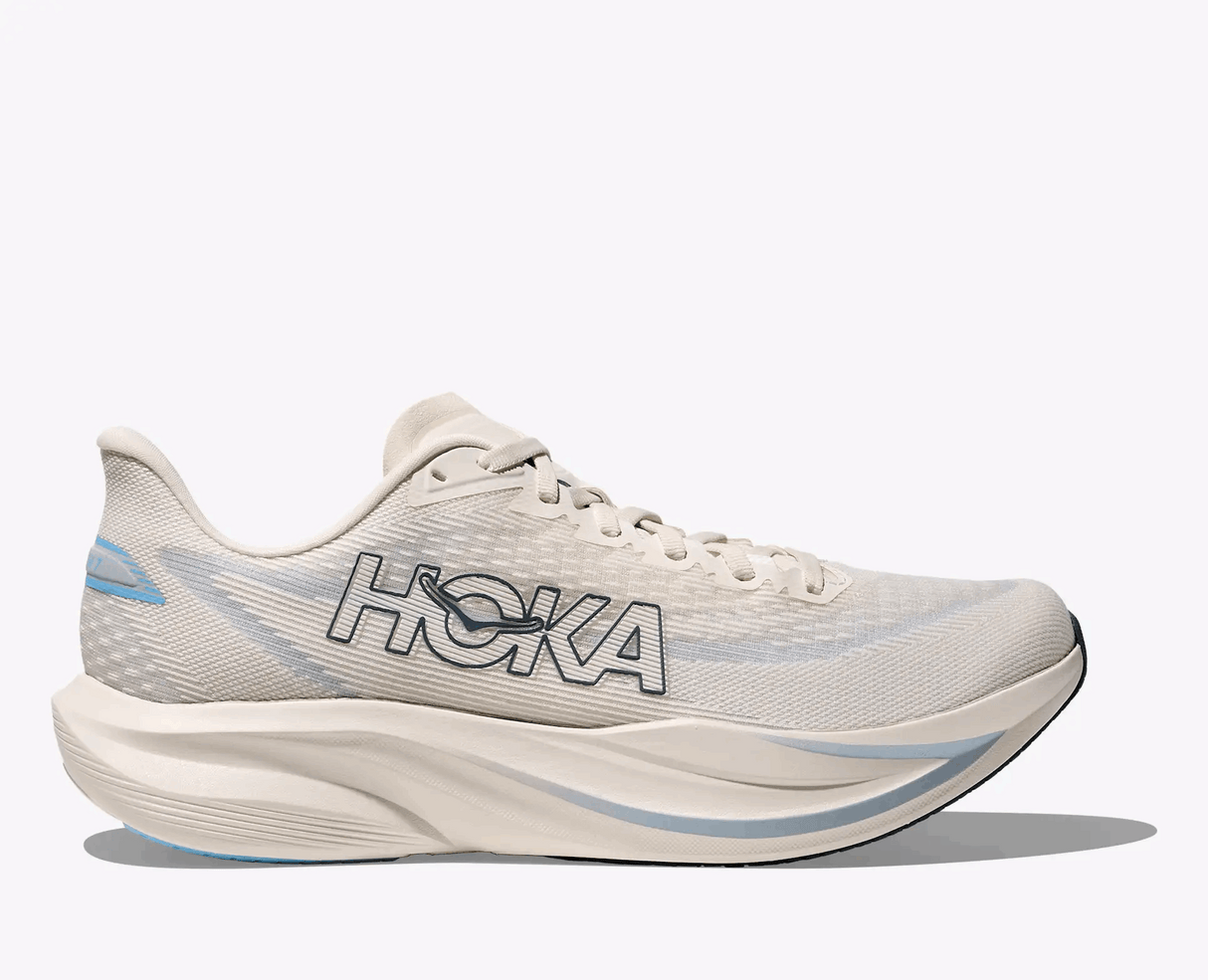 Buy HOKA Men Mach 7 Wide - Alabaster / Soaring Blue for running in Singapore - Running Lab SG