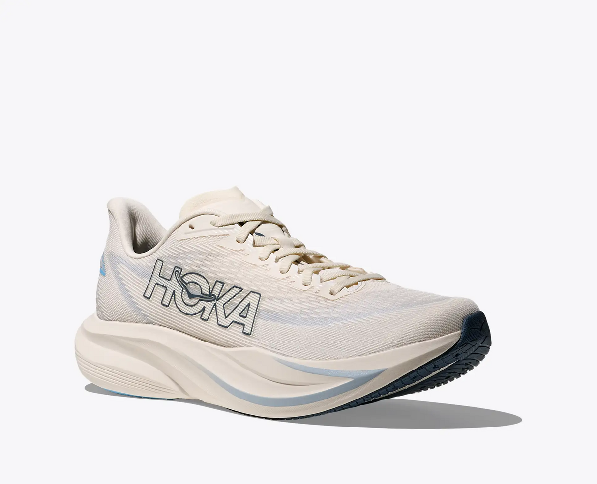Buy HOKA Men Mach 7 Wide - Alabaster / Soaring Blue for running in Singapore - Running Lab SG