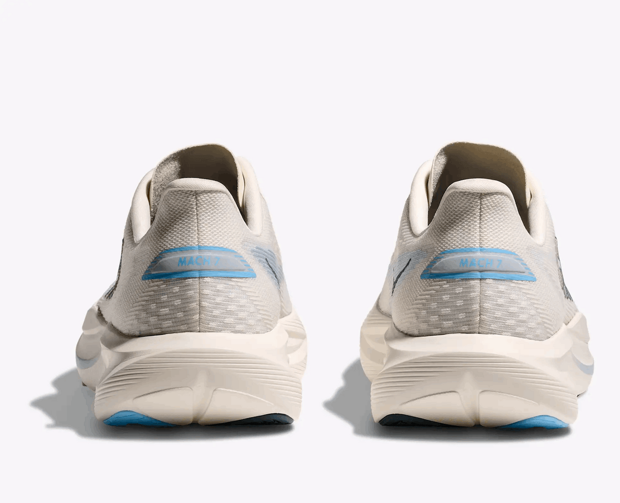 HOKA Men Mach 7 Wide - Alabaster / Soaring Blue – Running Lab