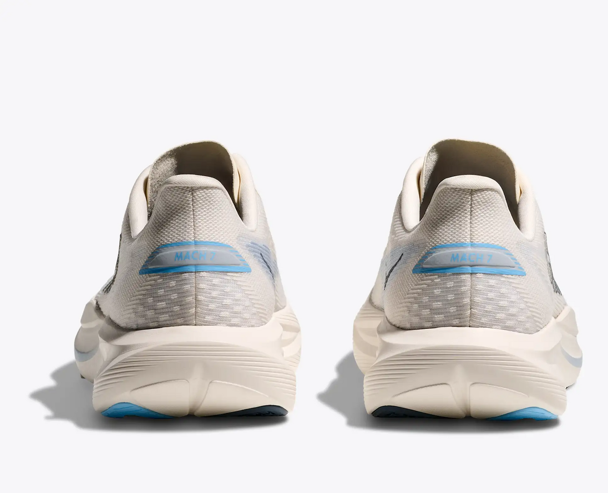 Buy HOKA Men Mach 7 Wide - Alabaster / Soaring Blue for running in Singapore - Running Lab SG