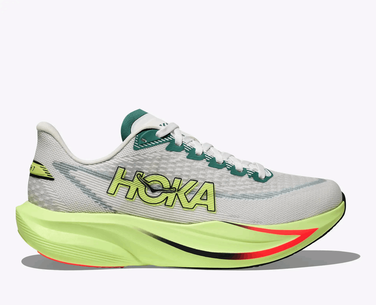 Buy HOKA Women Mach 7 Wide - Frost / Neon Yuzu for running in Singapore - Running Lab SG