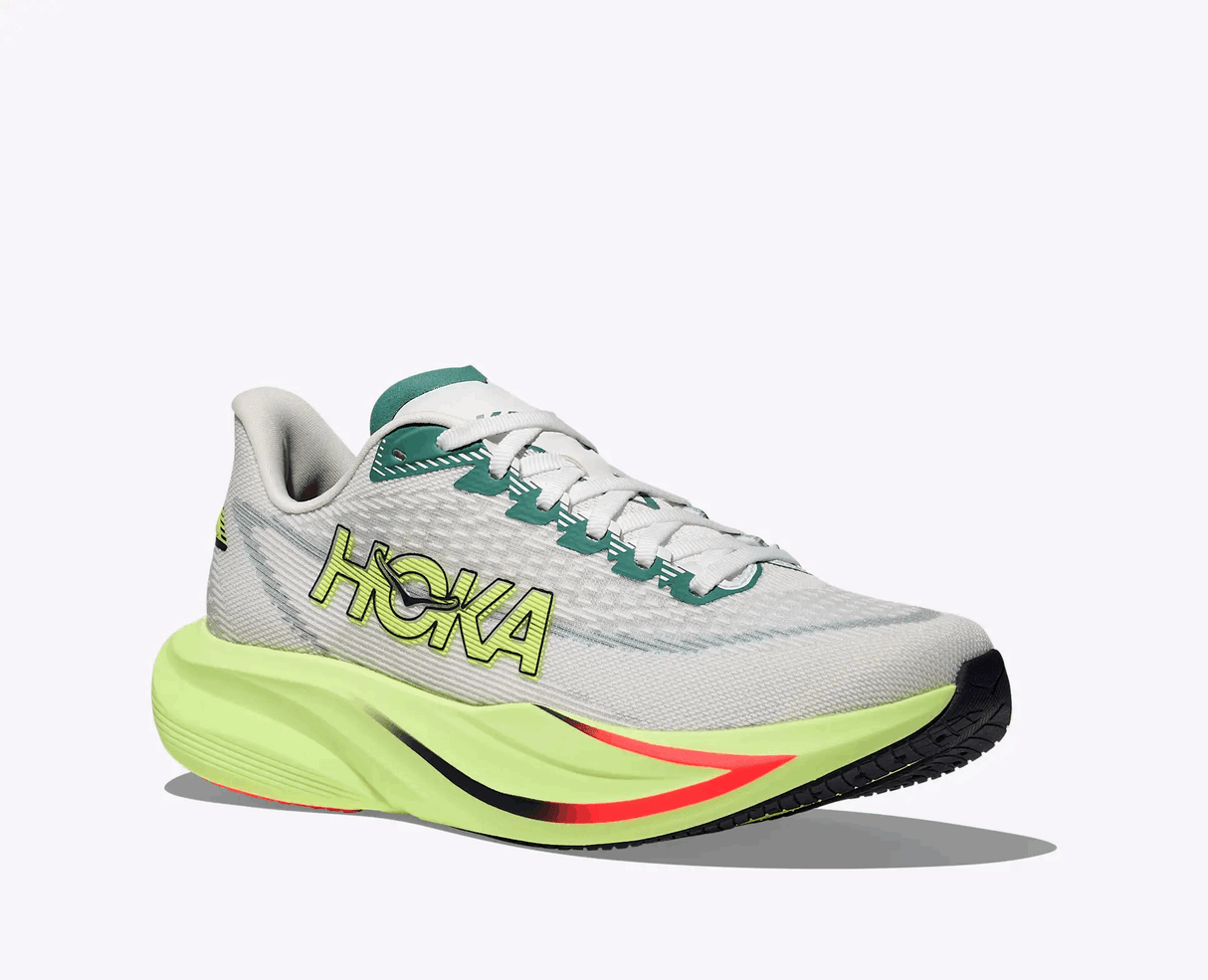 Buy HOKA Women Mach 7 Wide - Frost / Neon Yuzu for running in Singapore - Running Lab SG
