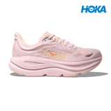 Buy HOKA Women Bondi 9 Wide - Lilac Cream / Tangerine Glow for running in Singapore - Running Lab SG