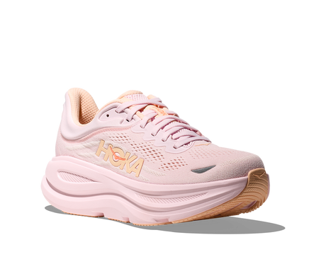 Buy HOKA Women Bondi 9 Wide - Lilac Cream / Tangerine Glow for running in Singapore - Running Lab SG