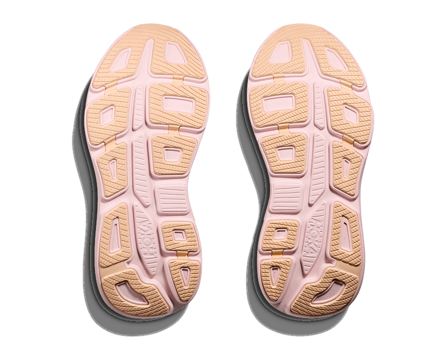 Buy HOKA Women Bondi 9 Wide - Lilac Cream / Tangerine Glow for running in Singapore - Running Lab SG