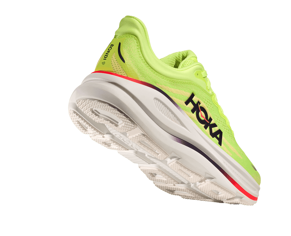 Buy HOKA Men Bondi 9 Wide - Neon Yuzu / Sunlight for running in Singapore - Running Lab SG