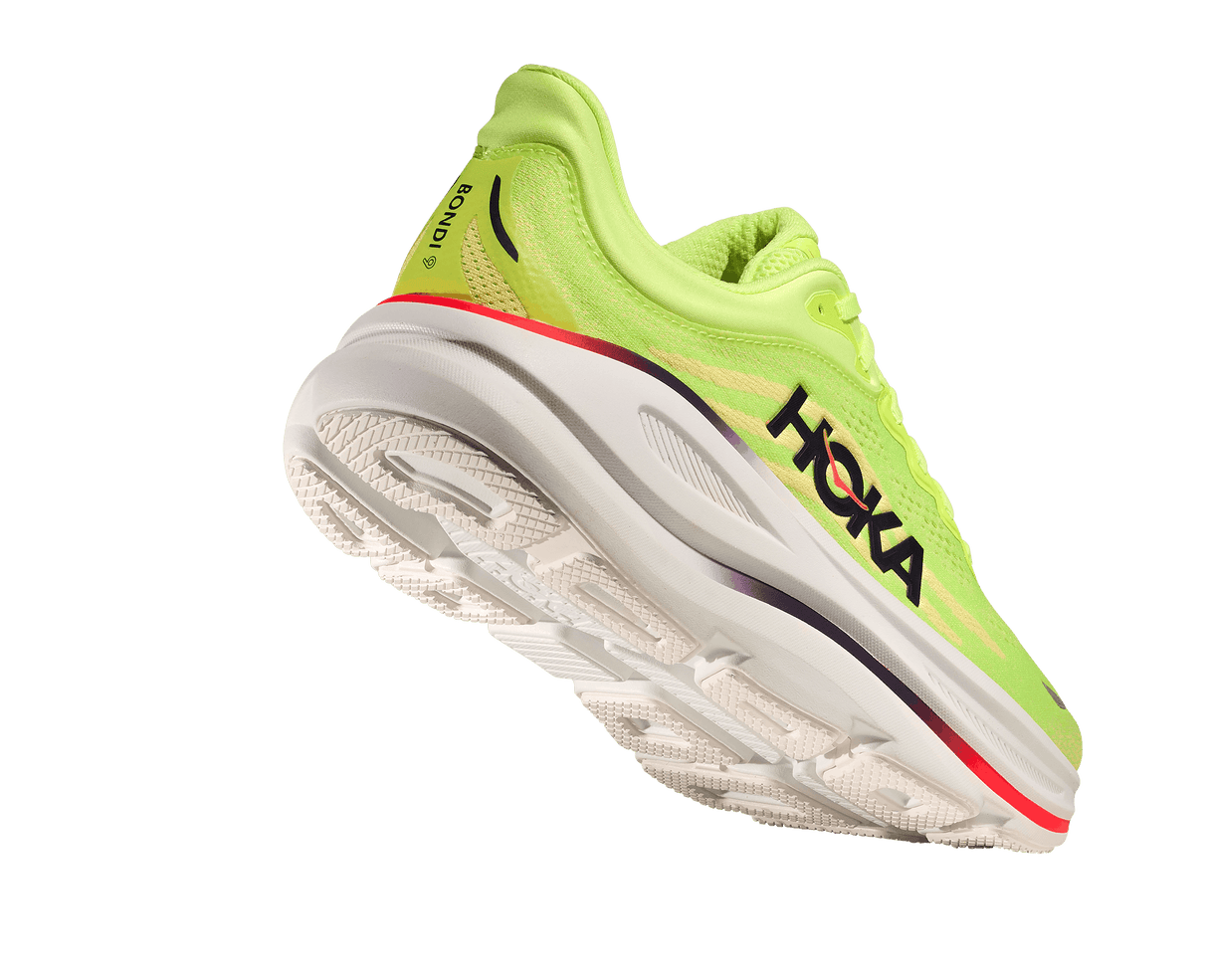 Buy HOKA Men Bondi 9 Wide - Neon Yuzu / Sunlight for running in Singapore - Running Lab SG