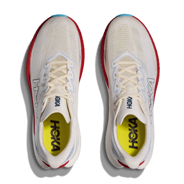 HOKA Men Mach X 3 - White / Alabaster – Running Lab Singapore