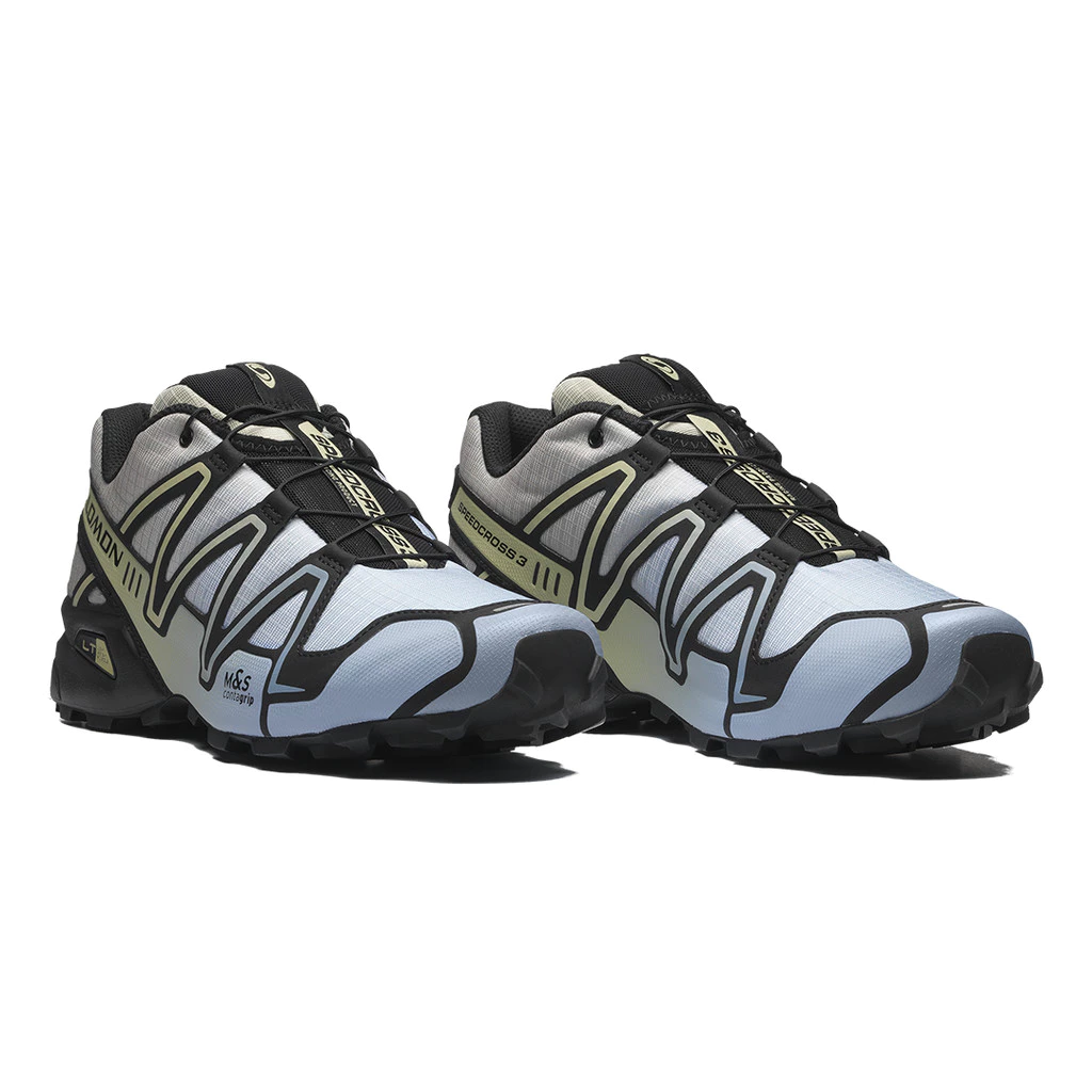 Buy Salomon Unisex Speedcross 3 - Chromatic Black / Alfalfa / Blue Fog for running in Singapore - Running Lab SG