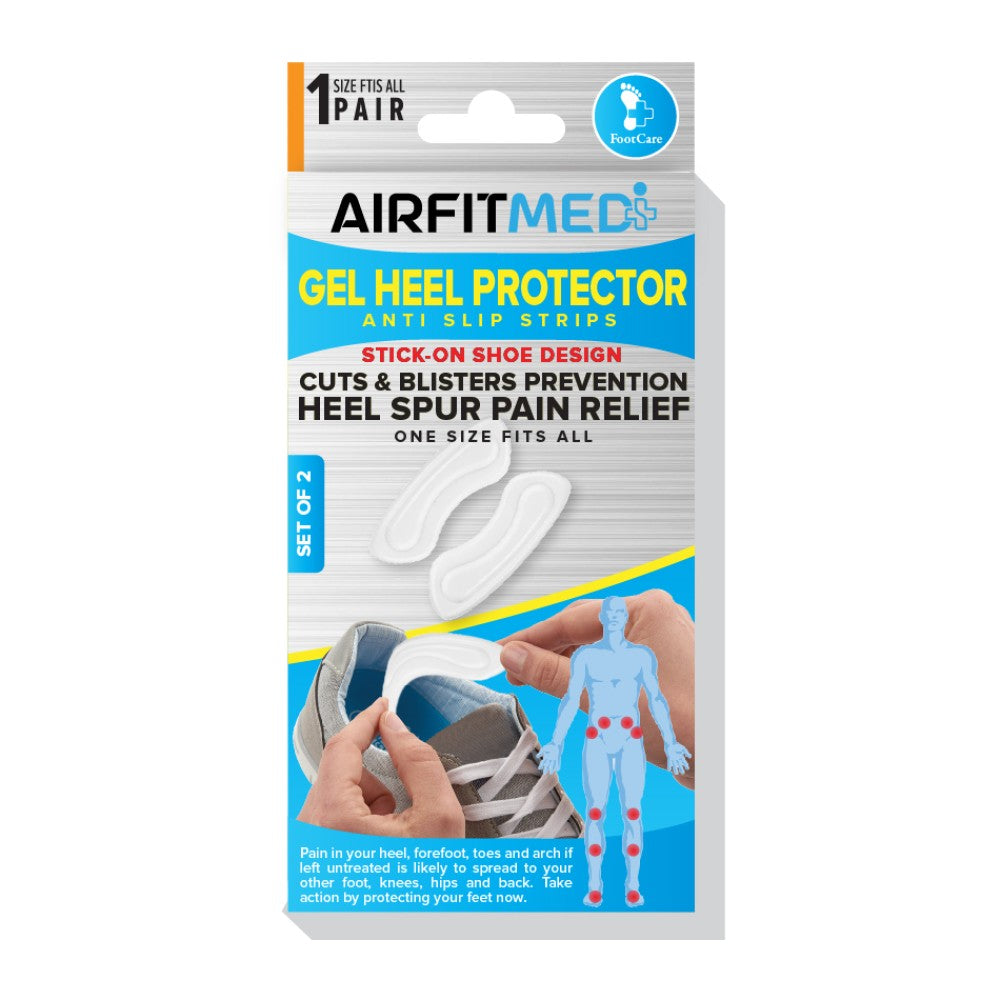 Buy AirFit Medi Gel Heel Protector Strips - Stick On Shoe Design for running in Singapore - Running Lab SG